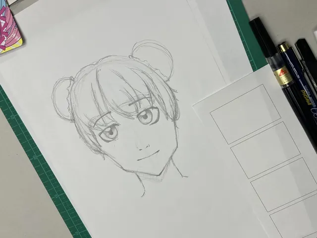 Original manga character sketched by a guest