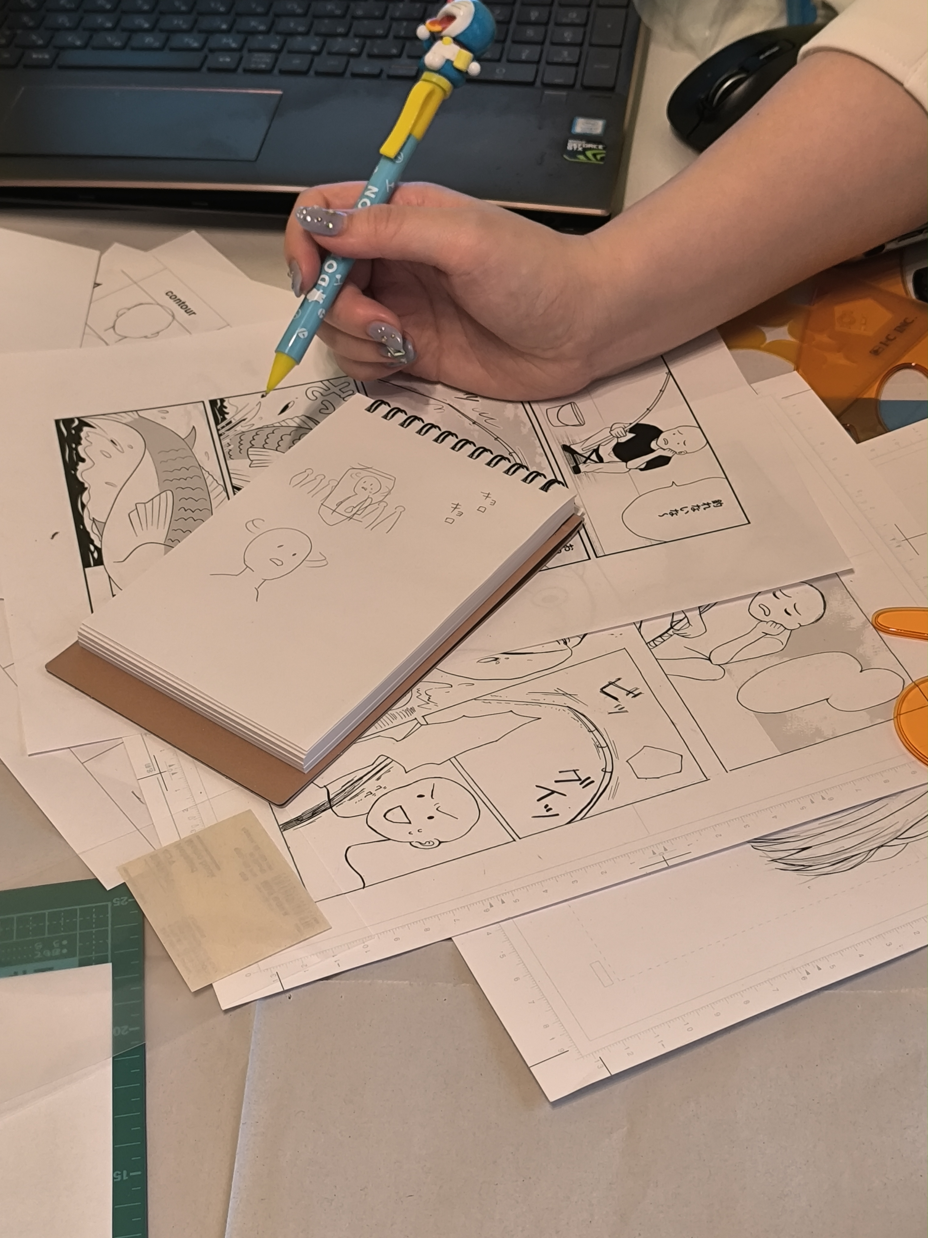 November session — sensei guiding guests through manga techniques